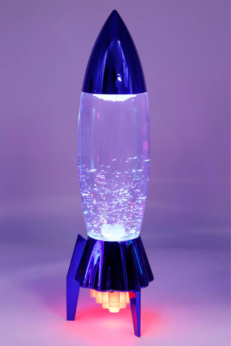 Space Rocket Tornado Color-Changing LED Light Lamp