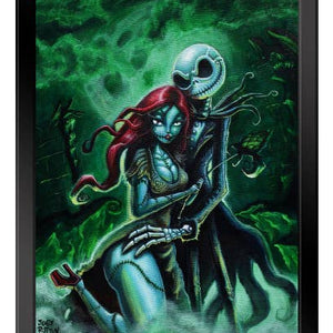 Jack & Sally - Art Print - Framed