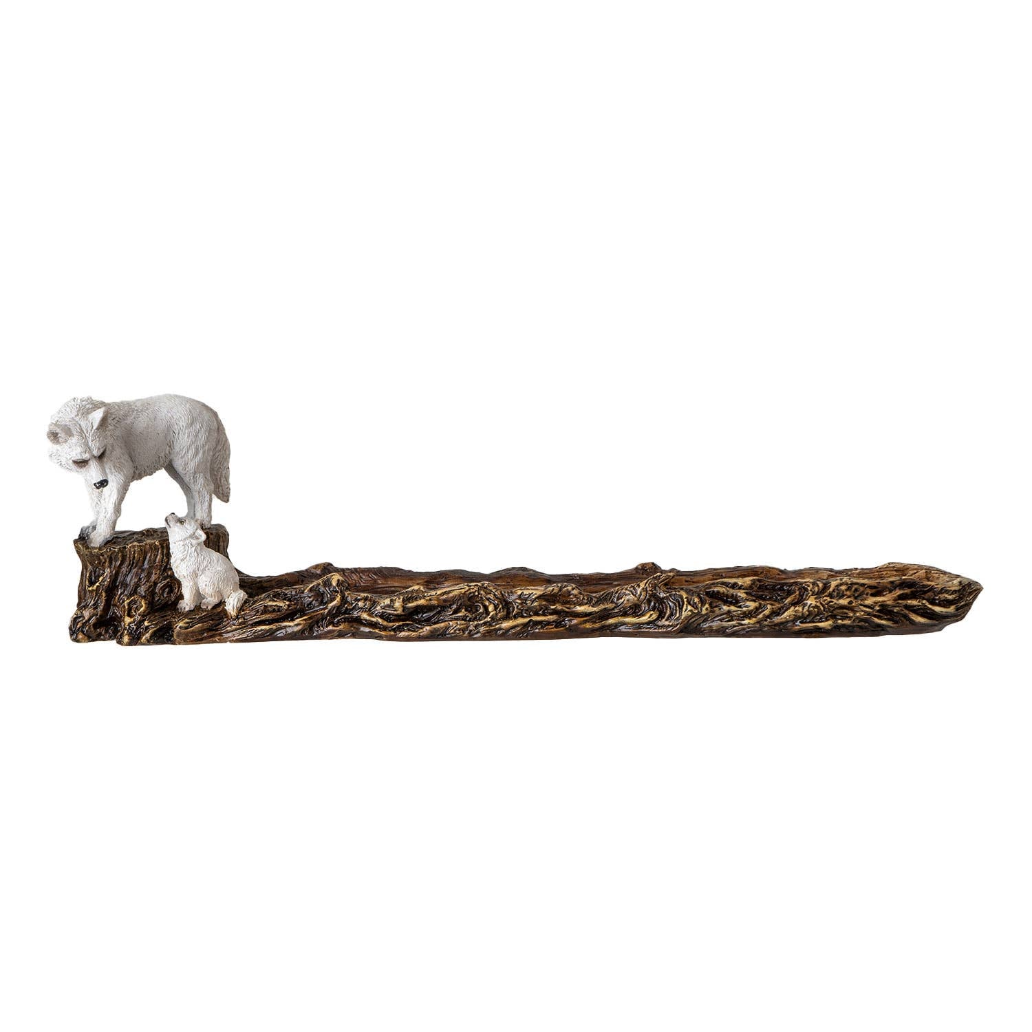 Wolf and Cub Incense Holder