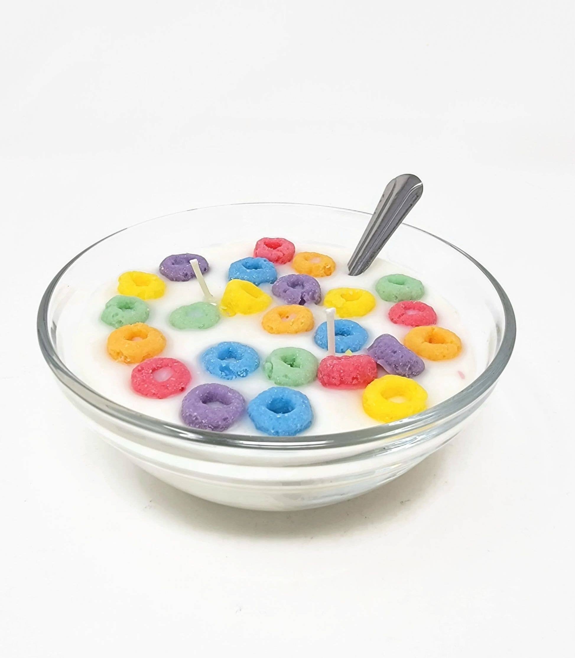 Fruit Loop Scented Cereal Bowl Candle - New Size & Packaging