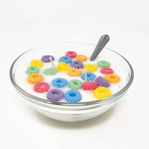 Fruit Loop Scented Cereal Bowl Candle - New Size & Packaging