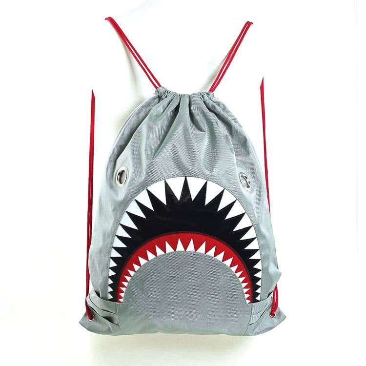 Shark Drawstring Backpack