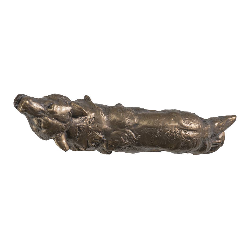 Bronze Howling Wolf Statue