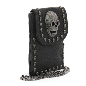 Metal Skull Small Shoulder Pouch