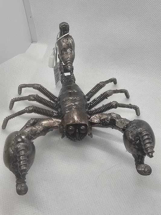 Scorpion Inspired Recycled Metal Sculpture