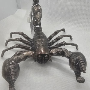 Scorpion Inspired Recycled Metal Sculpture