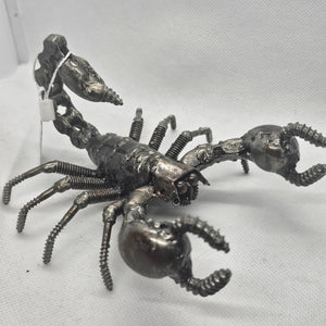 Scorpion Inspired Recycled Metal Sculpture