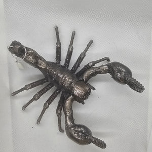 Scorpion Inspired Recycled Metal Sculpture