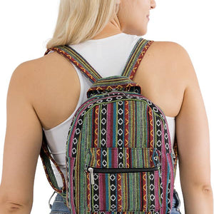 Navajo Boho Tribal Woven Backpack