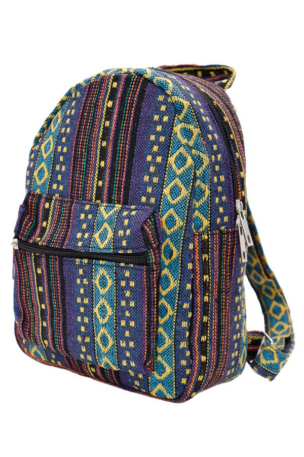 Navajo Boho Tribal Woven Backpack