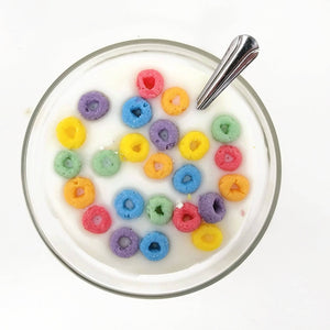 Fruit Loop Scented Cereal Bowl Candle - New Size & Packaging