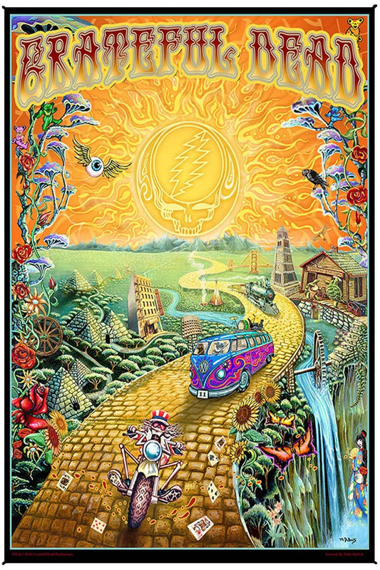 Heady Art Print Tapestry Grateful Dead Golden Road