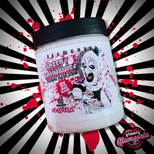 Creepy Crunchies Terrifier Inspired Foaming Sugar Scrub 