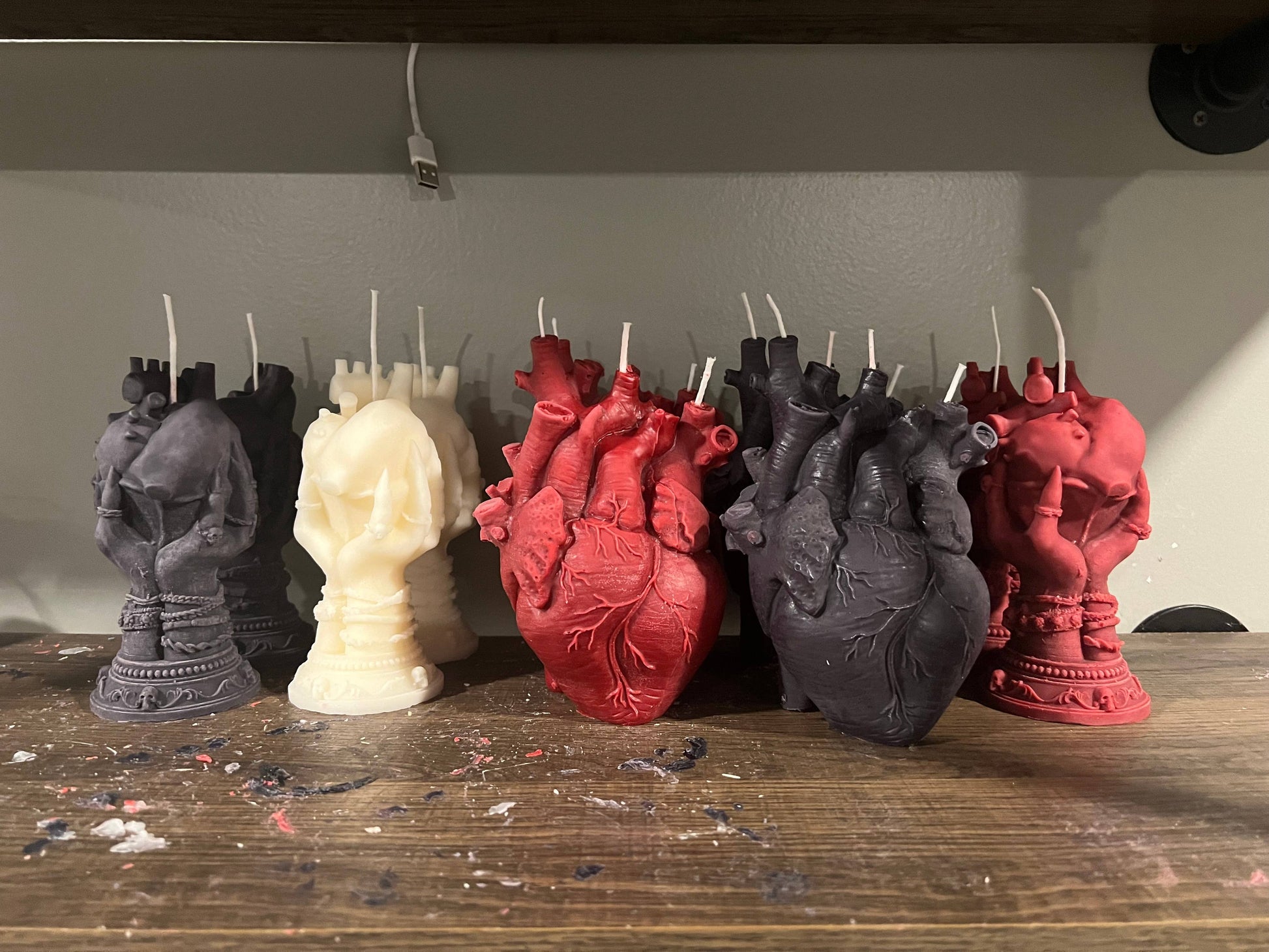 Anatomical Heart Candle