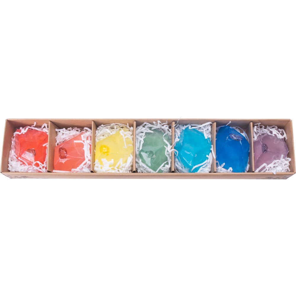 Crystal Infused Soap - 7 Chakras (Set of 7)