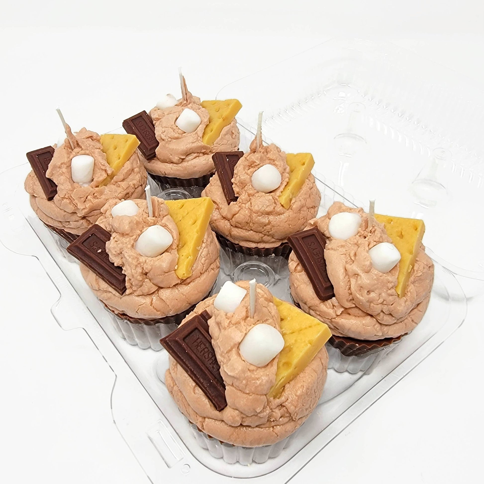 Scented Cupcake Candles - S'mores