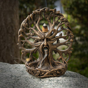 Tree Of Life Greenman Backflow Incense Burner