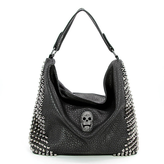 Skull Face Big Hobo Bag