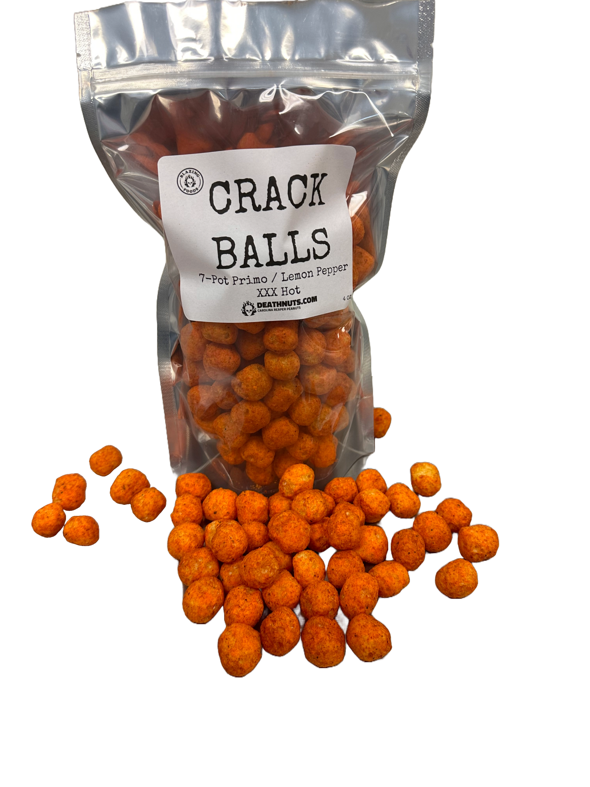 CRACK BALLS HABANERO REAPER - Spicy Puffed Snack