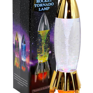 Space Rocket Tornado Color-Changing LED Light Lamp