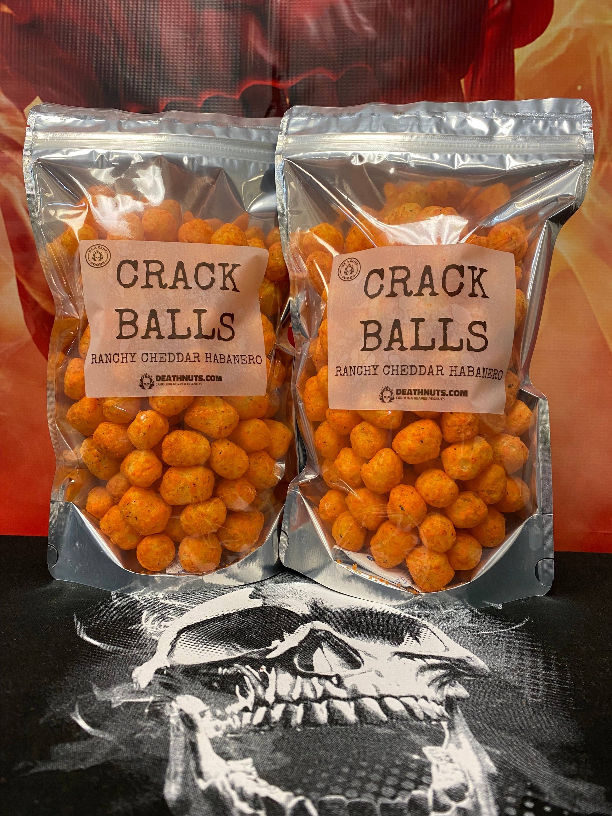 CRACK BALLS HABANERO REAPER - Spicy Puffed Snack