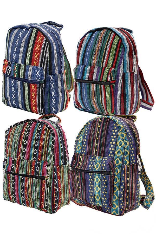 Navajo Boho Tribal Woven Backpack