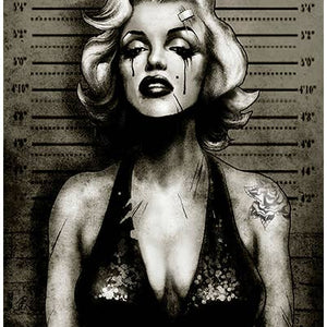 Monroe Mugshot - Art Print - Framed