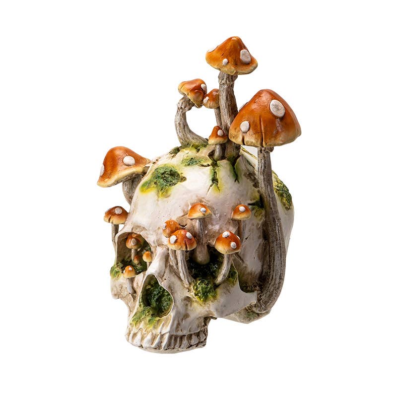 Large Skull with Mushrooms