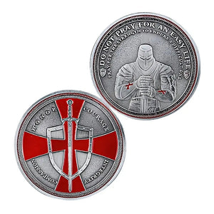 Knights Templar Crusader Shield Token Religious Coin