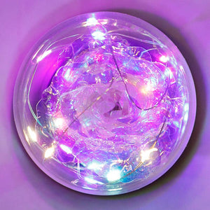 Tall Metallic Galaxy Rose Dome LED Light Stand