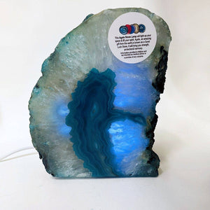 Agate Geode Cut Base Crystal Lamp