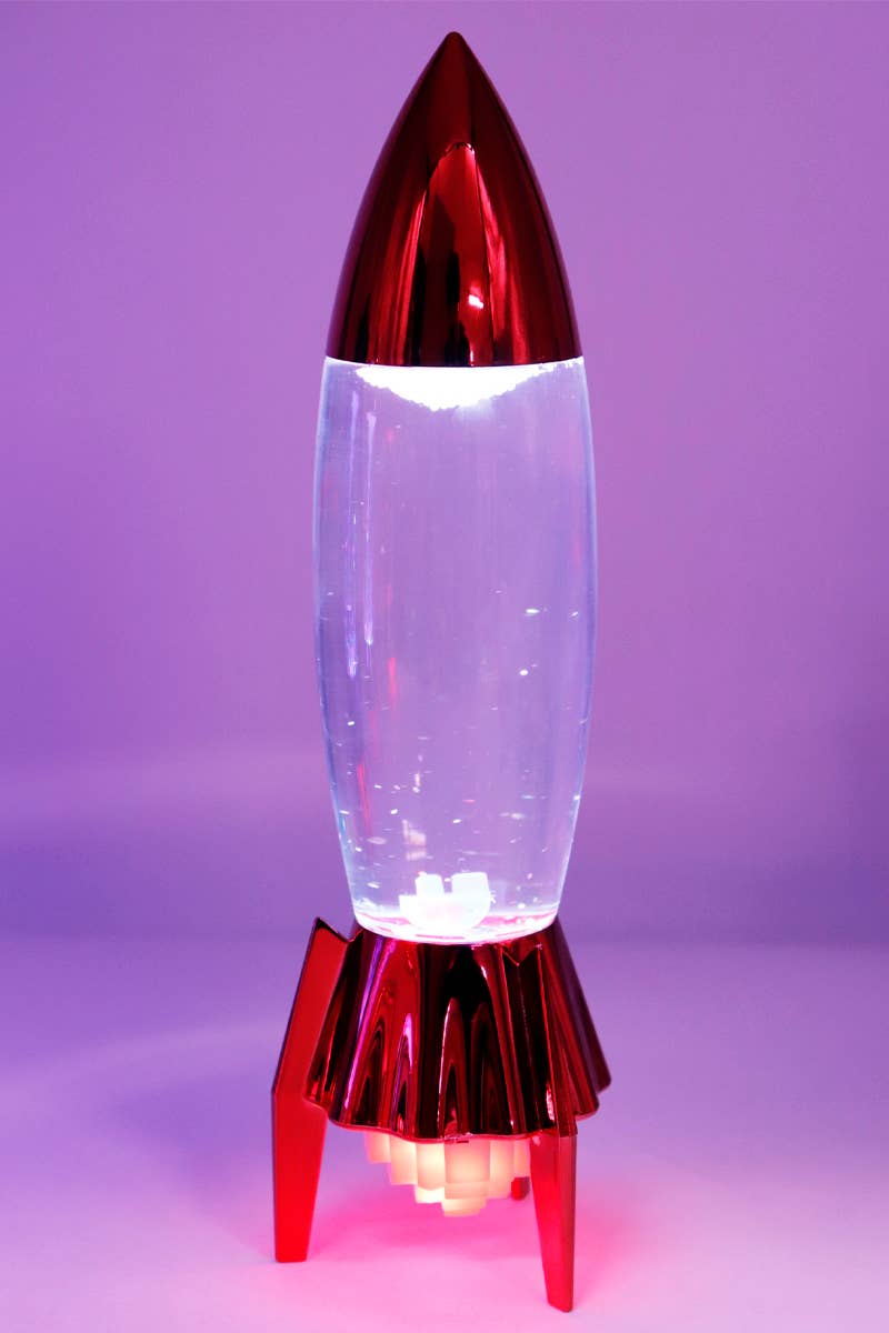 Space Rocket Tornado Color-Changing LED Light Lamp