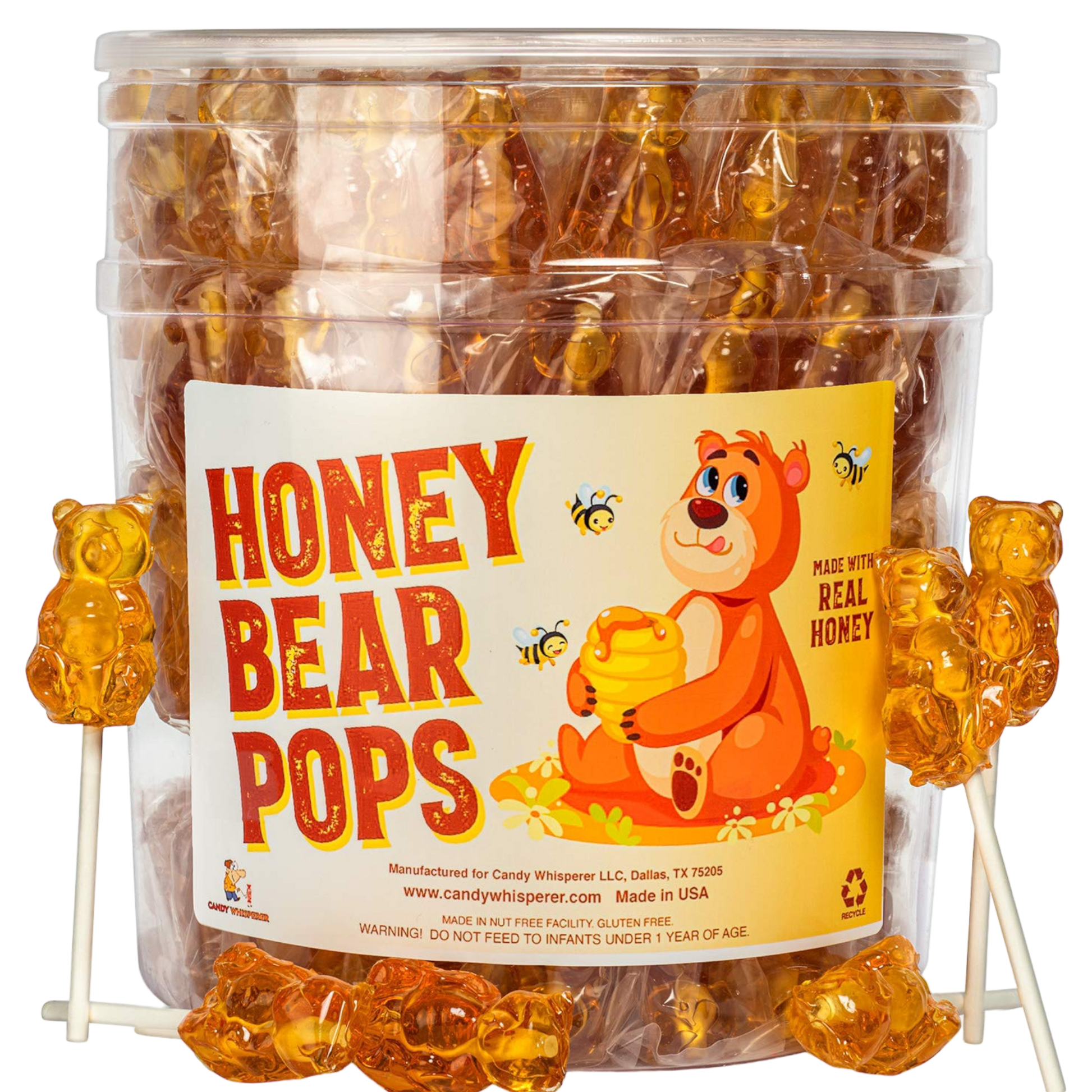 Honey Bear Lollipops