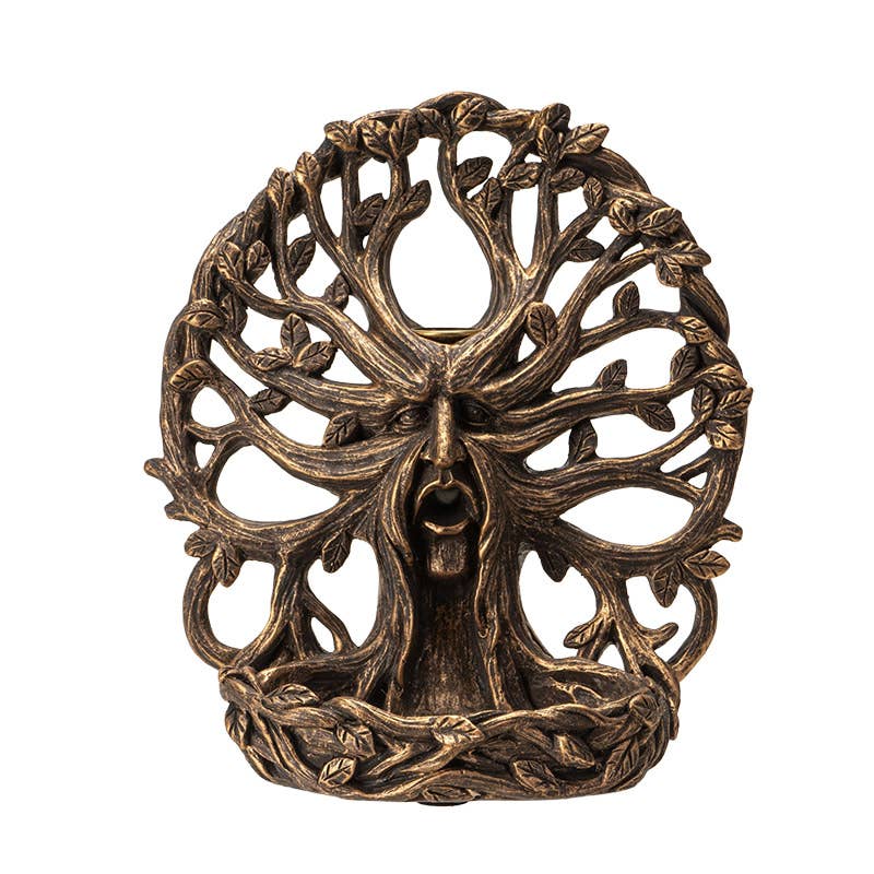 Tree Of Life Greenman Backflow Incense Burner