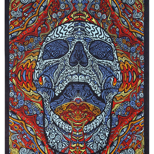 3D Tapestry Mindful Skull Hanger Packaged Tapestries Hippie