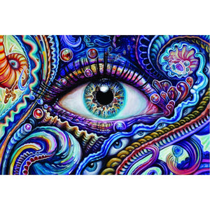 Heady Art Print Tapestry Blue Eye