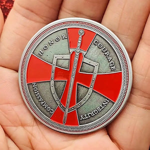 Knights Templar Crusader Shield Token Religious Coin