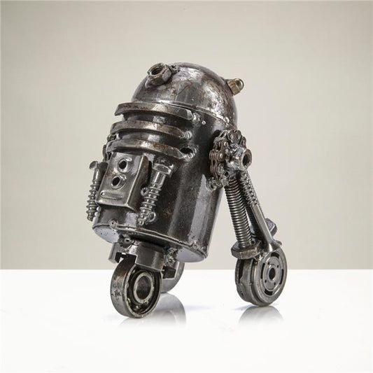 R2D2 Inspired Recycled Metal Sculpture